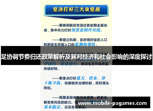 足协调节费归还政策解析及其对经济和社会影响的深度探讨